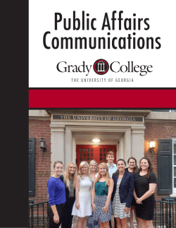 Read more about Public Affairs Communications at Grady College.
