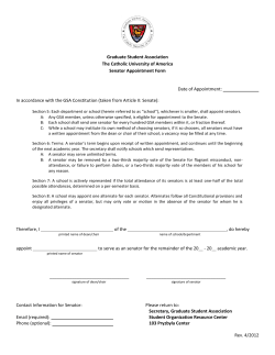 Appointment Form - The Graduate Student Association