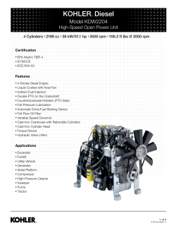 KOHLER&reg; Diesel