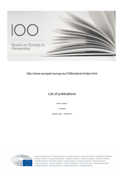 List of titles - full display (with biography and summary)