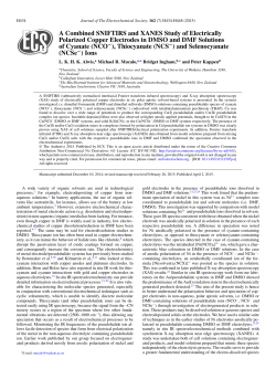 A Combined SNIFTIRS and XANES Study of Electrically Polarized