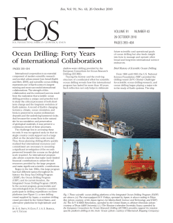 Ocean Drilling: Forty Years of International Collaboration