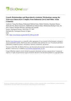 Genetic Relationships and Reproductive