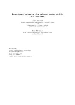 Least-Squares estimation of an unknown number of shifts in a time