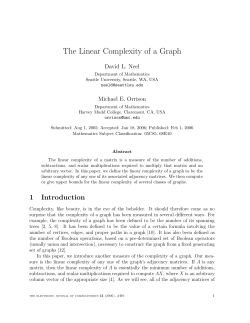 The Linear Complexity of a Graph