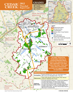 Cedar Creek - Upper Thames River Conservation Authority