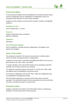 Teacher notes pdf - Nuffield Foundation
