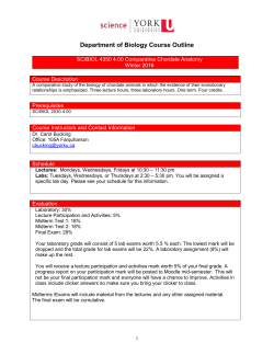 M - York University &ndash; Faculty of Science