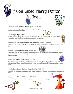 If You Liked Harry Potter, Try&hellip;