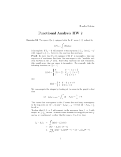 Functional Analysis HW 2