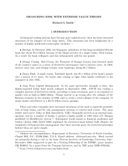 Measuring risk with extreme value theory