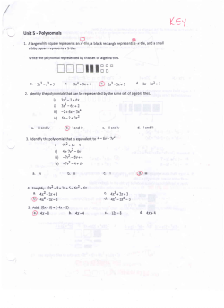 Unit 5 Extra Practice KEY - HW Pickup Jr. High School