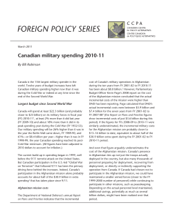 Canadian military spending 2010-11