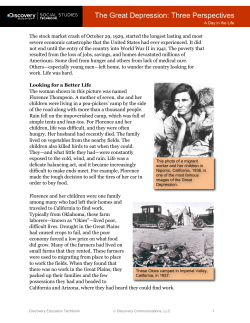 The Great Depression: Three Perspectives