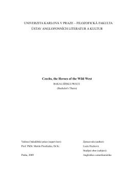 UNIVERZITA KARLOVA V PRAZE &ndash; FILOZOFICK&Aacute; FAKULTA