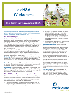 HSA - Health Savings Account