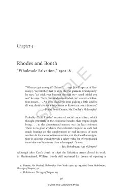 Rhodes and Booth: "Wholesale Salvation"