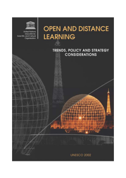 Open and distance learning - UNESDOC