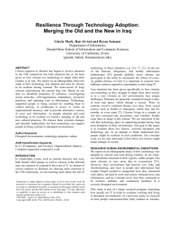 Resilience Through Technology Adoption