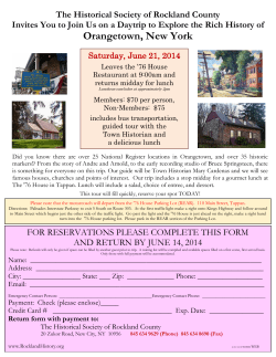 2014 Orangetown Day Trip Reservation PDF