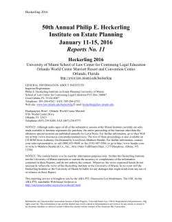 Heckerling 2016 Report No. 11