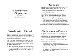 Part4 - Sound Waves.key
