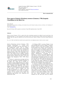 article - Aquatic Invasions