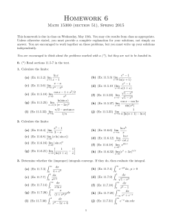 Homework 6 - University of Chicago Math