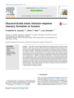 Glucocorticoids boost stimulus-response memory formation in humans