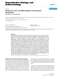 Embryonic stem cell differentiation: A chromatin perspective