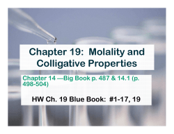 Colligative Properties Notes
