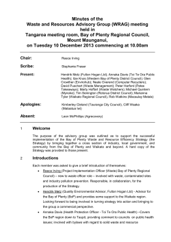 Full Council Meeting Template - Bay of Plenty Regional Council
