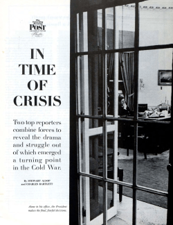 in time of crisis - The Saturday Evening Post