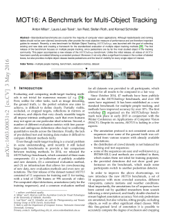 MOT16: A Benchmark for Multi-Object Tracking