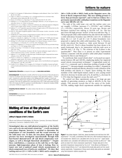 Melting of iron at the physical conditions of the Earth`s core