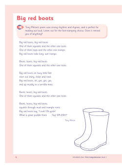 Big red boots - Schofield and Sims