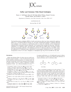 Sulfur and Selenium Ylide Bond Enthalpies