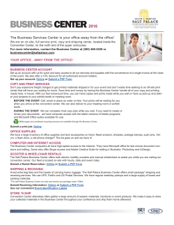 On-Site Business Center