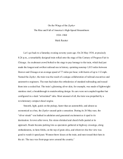 On the Wings of the Zephyr - Indiana Historical Society