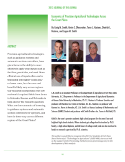 Economics of Precision Agricultural Technologies Across