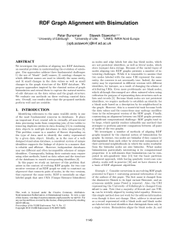 RDF Graph Alignment with Bisimulation