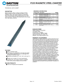 P153 MAGNETIC STEEL CHAMFER