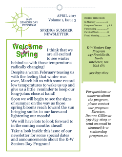 I think that we are all excited to see winter behind us with those