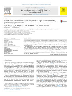 Scintillation and detection characteristics of high-sensitivity