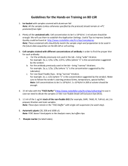 Guidelines for the Hands