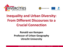 PowerPoint - DIVERCITIES