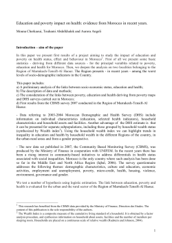 Education and Poverty Impact on Health: Evidence