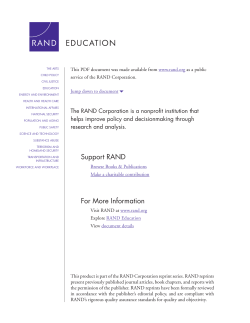 Teacher Pay for Performance