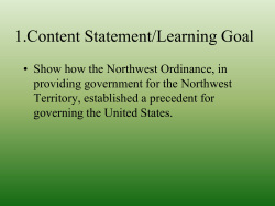 the northwest ordinance - Geneva Area City Schools