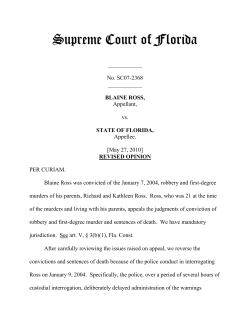 SC07-2368 - Florida Supreme Court